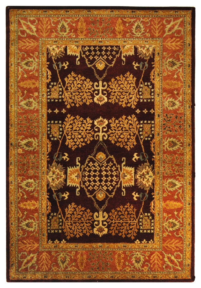 Safavieh Bergama brg190c Rug, Red/Rust, 2'0" X 3'0"