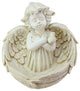 9.5" Heavenly Gardens Cherub Angel Bird Patio Garden Statue
