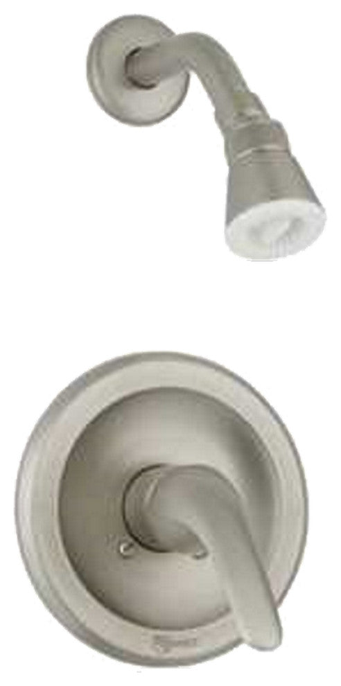 Single Handle Shower Only Faucet, Brushed Nickel, Matching Lever H