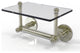 Prestige Skyline 2-Post Toilet Tissue Holder with Glass Shelf, Polished Nickel