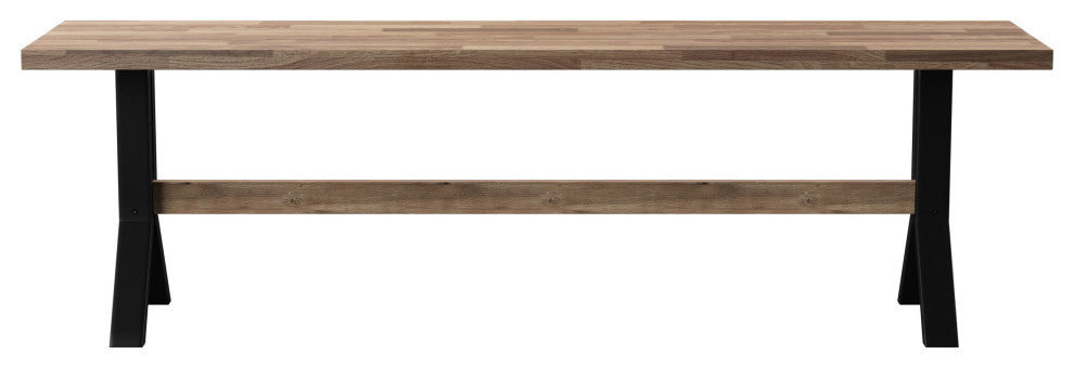 Acre Slatted Outdoor Bench