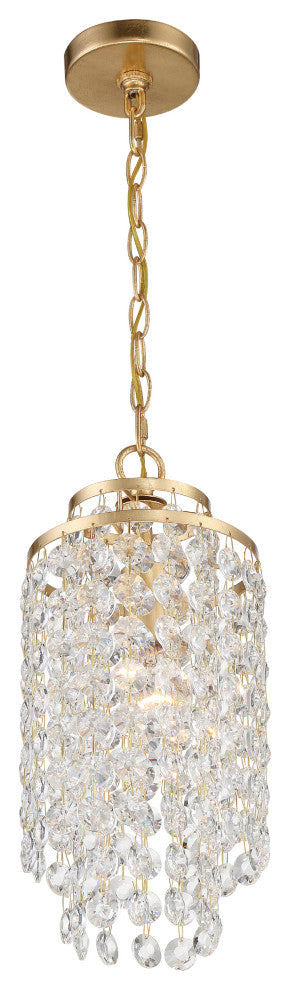 Gabrielle One Light Chandelier in Antique Gold