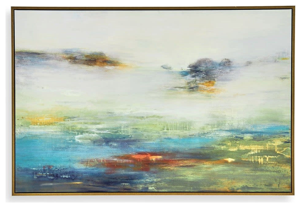 Uttermost 32326 Textured 42" x 62" Framed Landscapes Painting - Multicolored