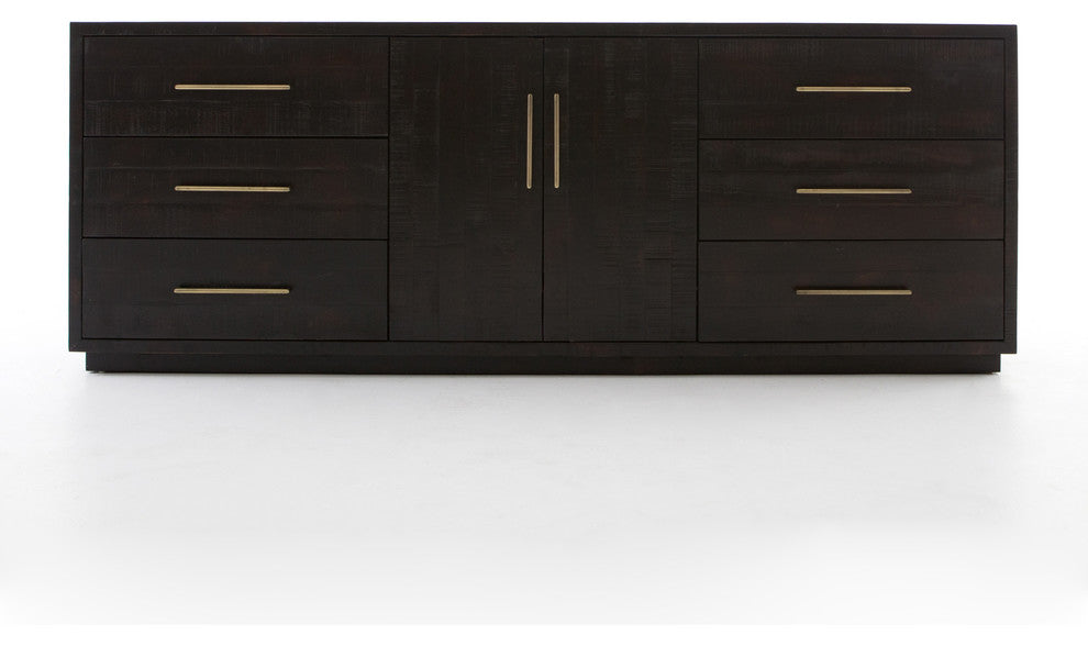 Suki Large Media Console-Burnished Black