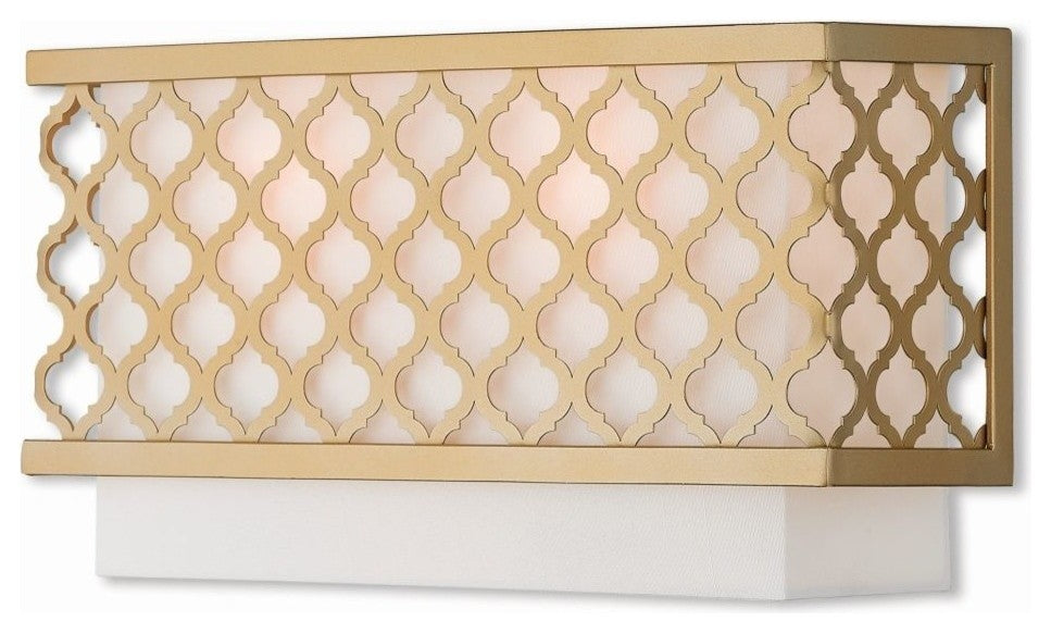 Livex Lighting Arabesque Light ADA Wall Sconce, Soft Gold
