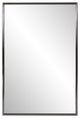 Brushed Titanium Rectangular Wall Mirror