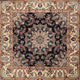 Ahgly Company Indoor Square Traditional Area Rugs, 4' Square