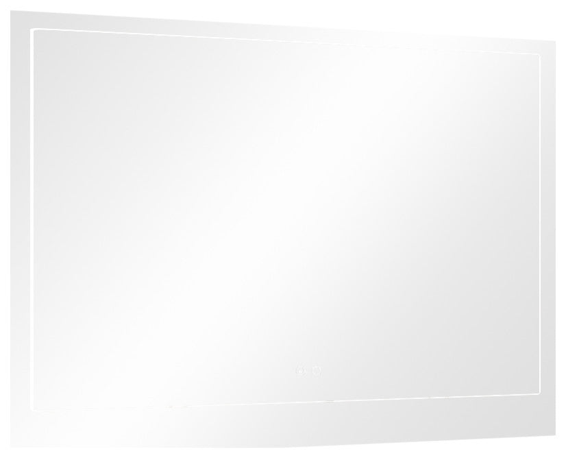 Backlit 3-Color LED Mirror for Bathroom, Anti-Fog Dimmable, 48x30