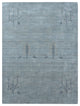 HAND KNOTTED LOOM WOOL ECO - FRIENDLY AREA RUGS  - Light Blue,Contemporary