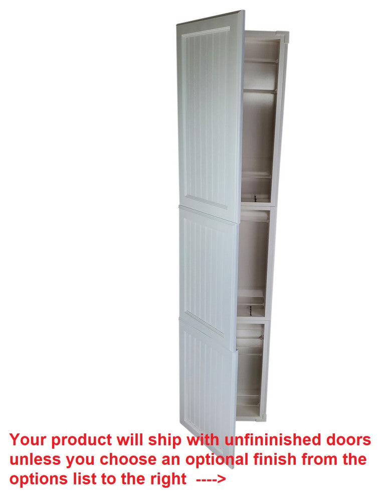 Chadwick Recessed White Enamel Medicine Cabinet 81h x 15.5w x 3.5d