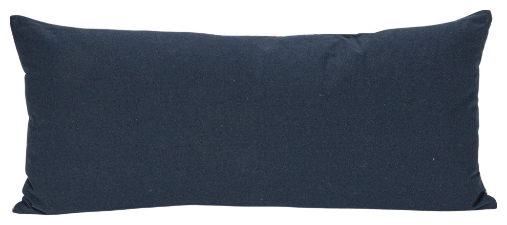 Cotton Velvet Tigers Pattern Lumbar Pillow, Multicolor