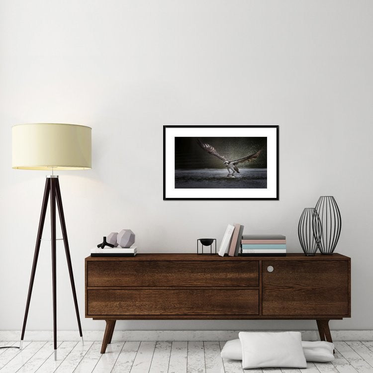 "Deadly Catch" Framed Digital Print by Phillip Chang, 38x24"