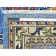 Light Blue, Hand Knotted Afghan Ersari, Pure Wool Oriental Rug, 3'7"x5'4"