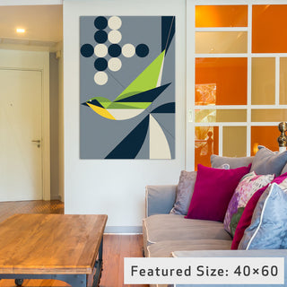 "Warbler" Print by Greg Mably, 26"x18"x1.5"