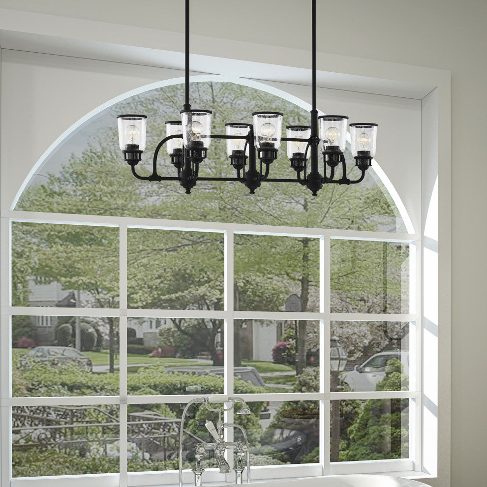 Livex Lighting Lawrenceville 8 Light Linear Chandelier