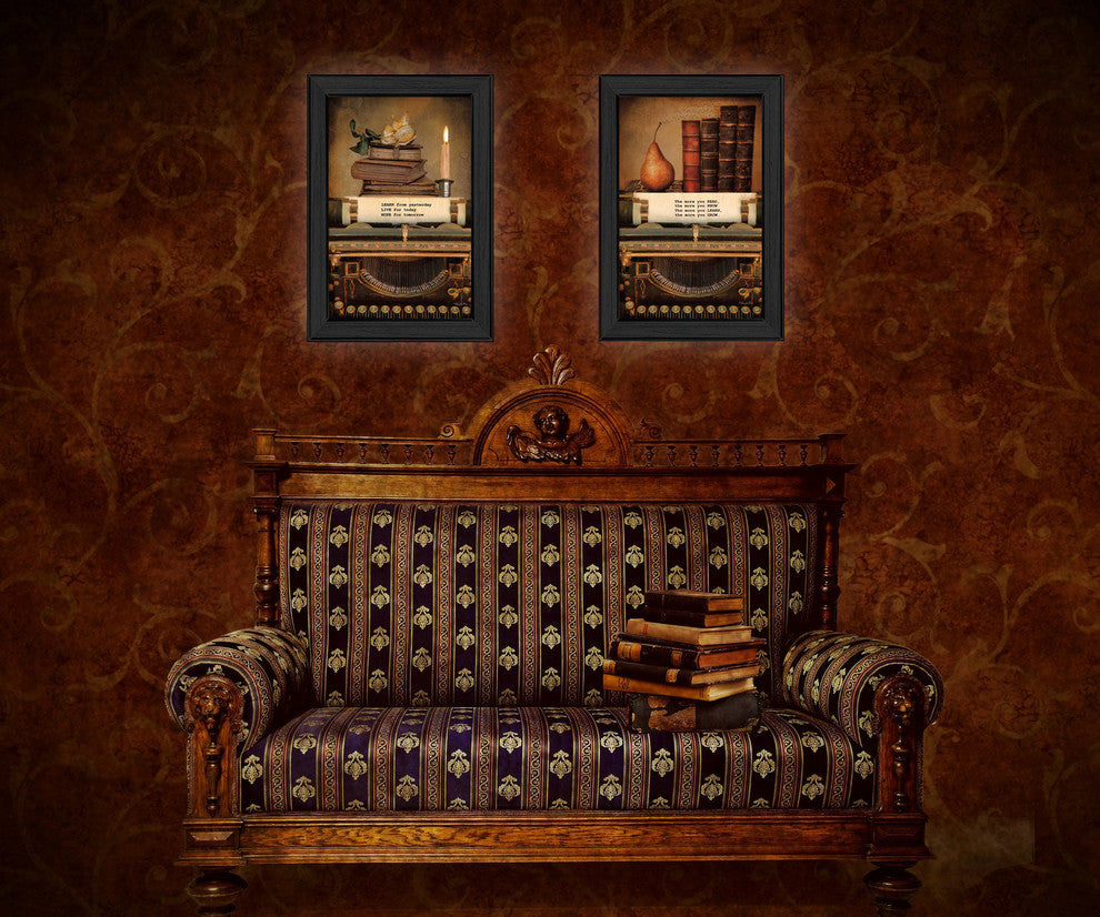 "Vintage Lessons" Collection By Robin-Lee Vieira, Printed Wall Art, Black Frame