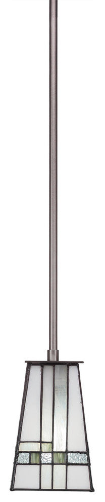 Apollo 1-Light Mini Pendant with Hang Straight Swivel, Graphite/New Deco Art