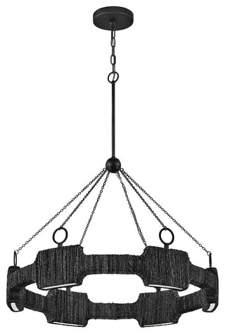 Hinkley Raffi Medium Led Single Tier Chandelier, Carbon Black