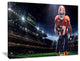 "American Footballer in Action on Stadium" Wall Art, 20"x12"