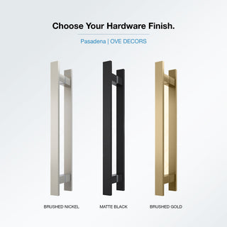 Pasadena 36"Wx36"Dx74 3/4"H Corner Pivot Shower Kit Black Base