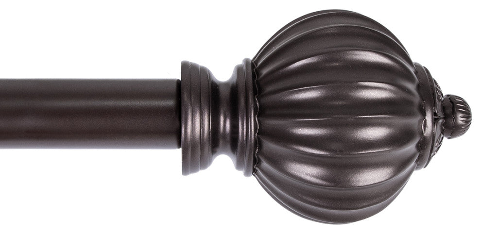 UTOPIA ALLEY 3/4 Inch Curtain Rod - Curtain Rods For Windows 48 to 86 Inch, Oil Rubbed Bronze