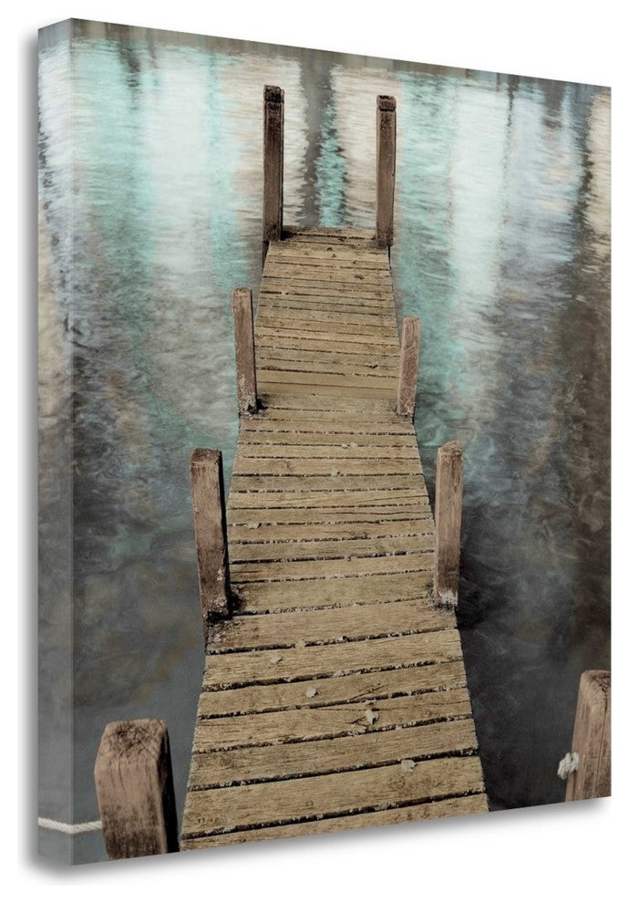 "Annecy Pier" By Alan Blaustein, Giclee Print on Gallery Wrap Canvas