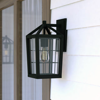 Gage 7" Outdoor Wall Light Volcanic Black
