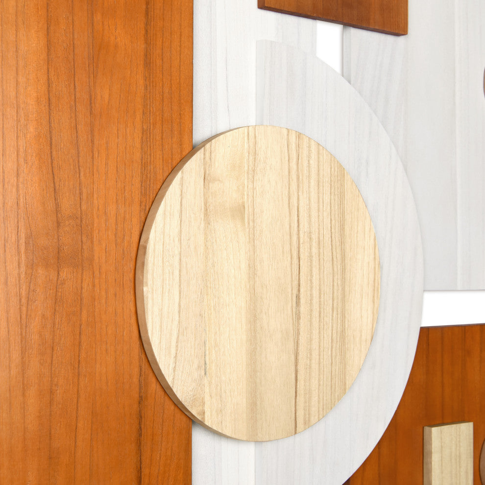 "Cinnamon Dreamscape" Hand Made Wood Abstracts Wall Art, Ap-104b-4030-08