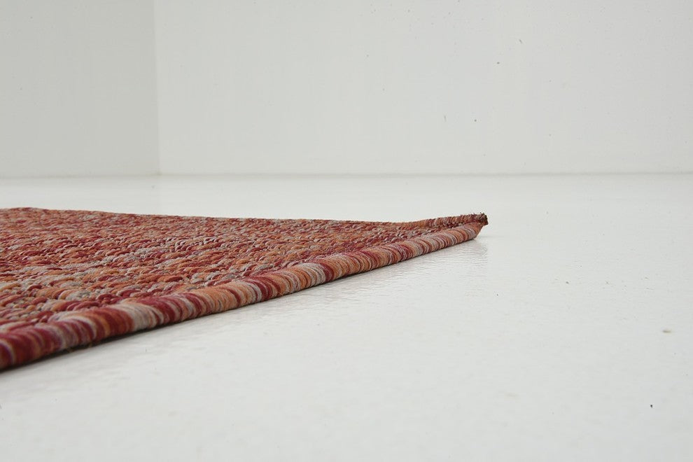 Unique Loom Rust Red Solid Outdoor 2' 0 x 6' 0 Runner Rug
