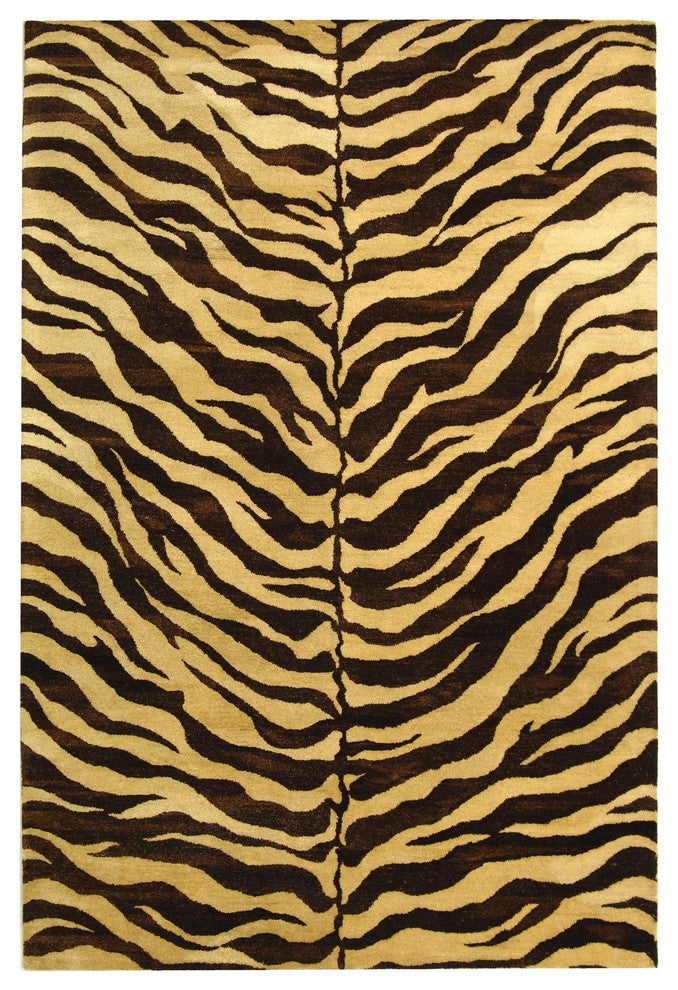 Bergama Brown Area Rug BRG194A - 2' x 3'