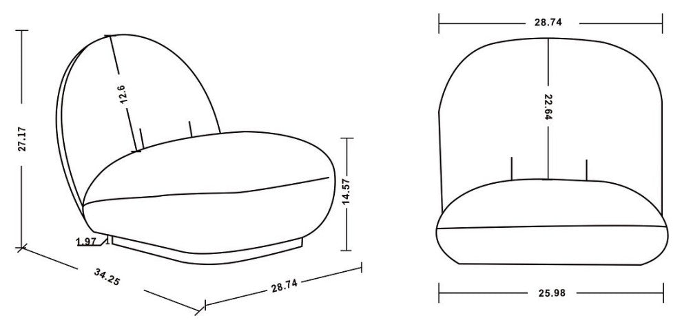 Manhattan Comfort Edina Accent Chair, Set of 2