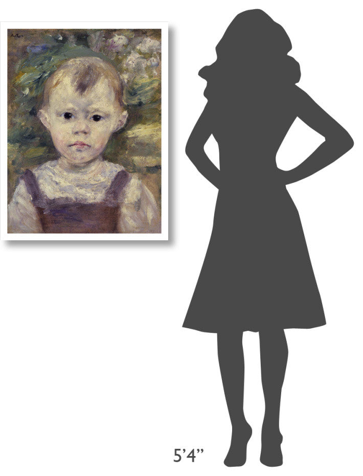 "Portrait Of A Little Boy" Digital Paper Print by Pierre-Auguste Renoir, 25"x32"