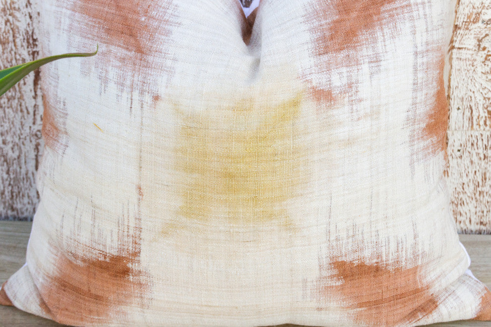 Nikali Organic Silk Ikat Pillow