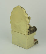 Lord Ganesha Sitting On Throne Reading Secret Scripture Statue