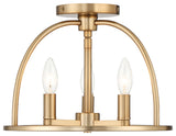 Abbott 3-Light Vibrant Gold Ceiling Mount