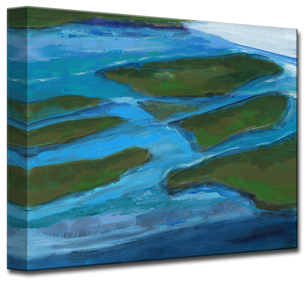 Land Mass' Ready2HangArt Canvas by Leslie Owens, 16"x12"