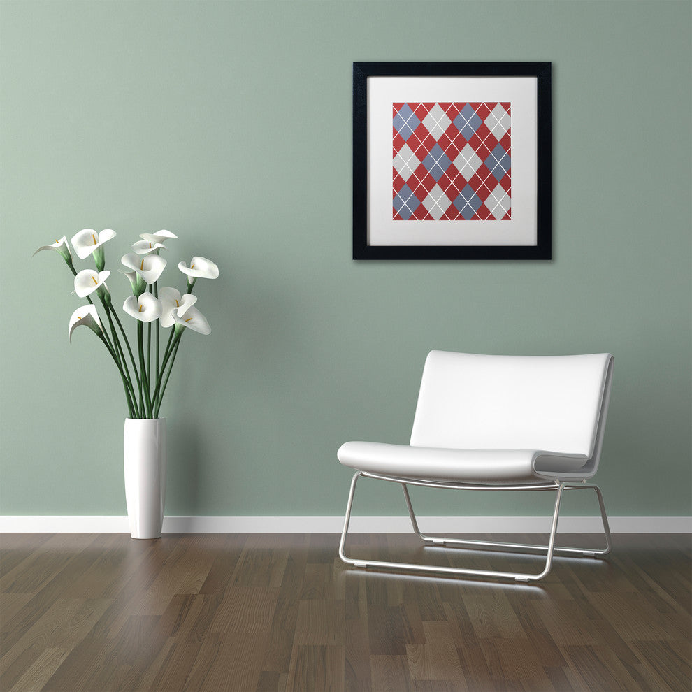 Color Bakery 'Set 1 A' Matted Framed Art, Black Frame, White Mat, 11x11