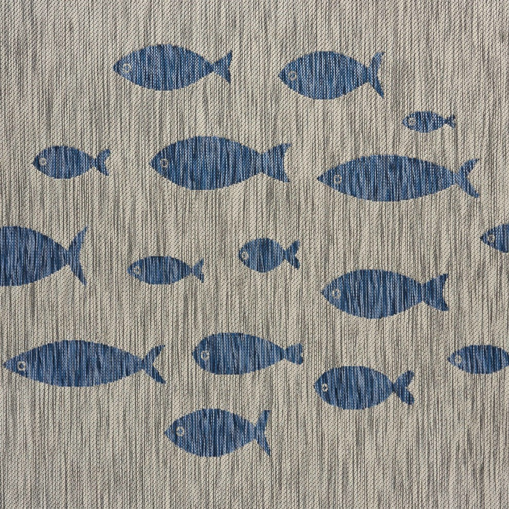 Aquatic Indoor/Outdoor Rug, 7'9"x9'9"