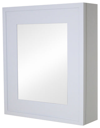 Wall Mount Mirrored Medicine Cabinet, Light Gray