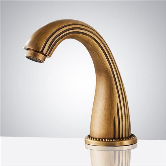 Fontana Commercial & Residential Automatic Sensor Faucet Antique Brass Finish