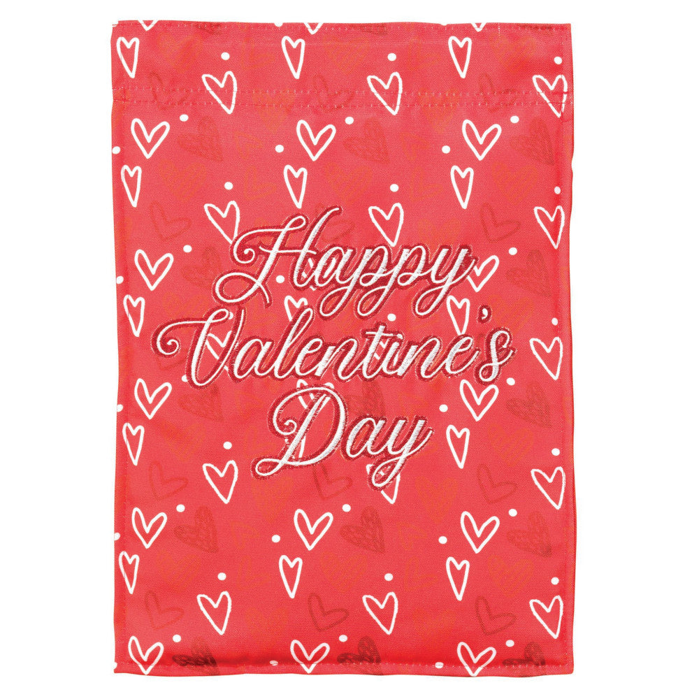 Flag Happy Valentine Day 13x18