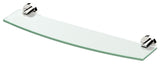 Glam Glass Shelf, Polished Nickel