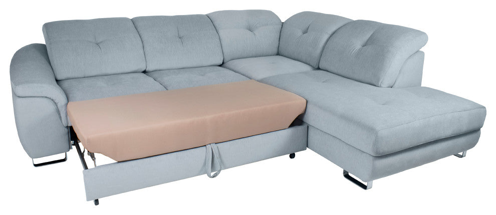 NOBILIA Sectional Sofa Bed, Right Corner