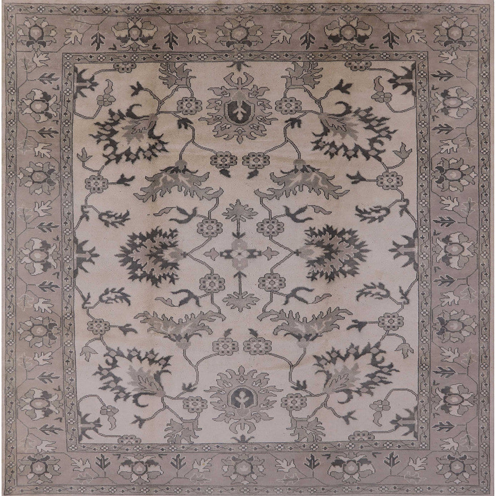 Ahgly Company Indoor Square Mid-Century Modern Area Rugs, 5' Square