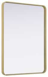 Elegant Lighting MR8A3040 Remy 30"W x 40"H Rectangular Flat - Brass