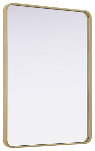 Elegant Lighting MR8A3040 Remy 30"W x 40"H Rectangular Flat - Brass