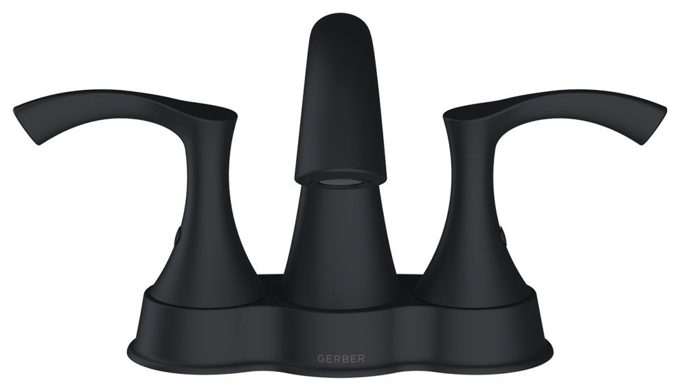Antioch 2 Handle Centerset Faucet, 50/50 Touch Down Drain, Satin Black
