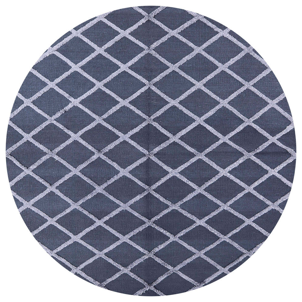 Ahgly Company Indoor Round Mid-Century Modern Area Rugs, 5' Round