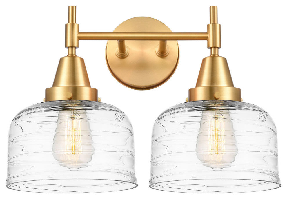 Innovations 447-2W-SG-G713-LED 2-Light Bath Vanity Light, Satin Gold
