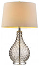 GIA Contemporary  Castle Rock Glass Table Lamp, Translucent